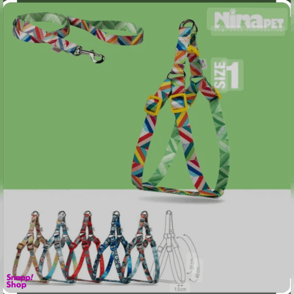 قلاده کتفی سگ نیناپت کد 213 سایز یک به همراه لید