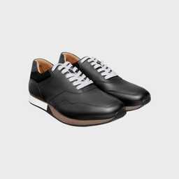 کفش اسپرت مردانه نوین چرم کد 40071 Ss- MS2686 رنگ مشکی