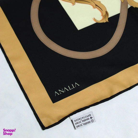 روسری زنانه آنالیا مدل ابریشم دور دست دوز کد 6057