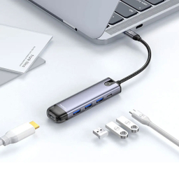 هاب 5 پورت USB-C مک دودو مدل HU-7750 طول 15 سانتی‌ متر