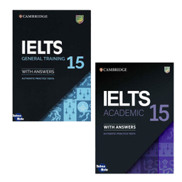 کتاب Cambridge IELTS 15 Academic_General اثر جمعی از نویسندگان انتشارات زبان مهر مجموعه 2 جلدی