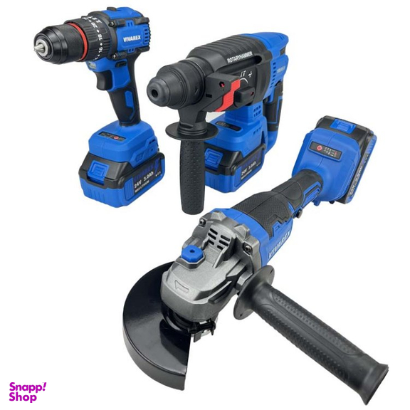 کیت شارژی براشلس ویوارکس مدل VR2403-BCK مجموعه 3 عددی