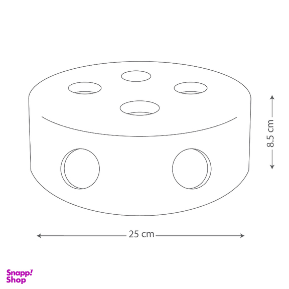 اسباب بازی گربه نیناپت مدل جعبه پنیری گرد کد 7021
