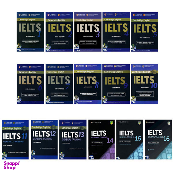 کتاب Cambridge IELTS General اثر جمعی از نویسندگان انتشارات زبان مهر مجموعه 16 جلدی