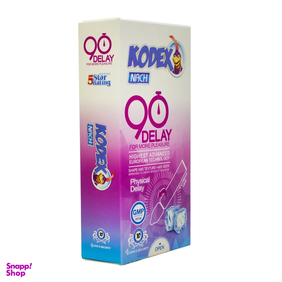 کاندوم کدکس مدل 90 دقیقه تاخیر بسته 10 عددی