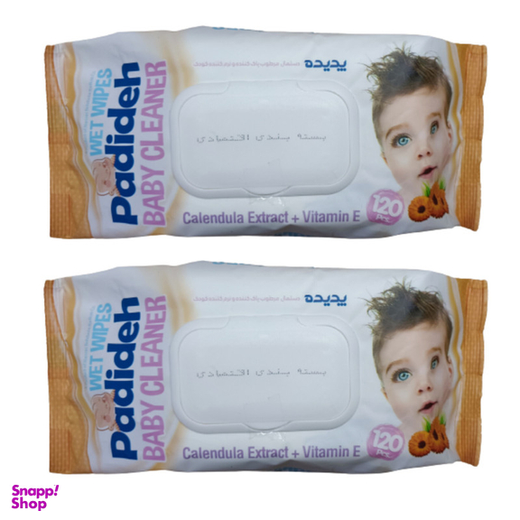 دستمال مرطوب کودک پدیده مدل P01 دو بسته 120 عددی