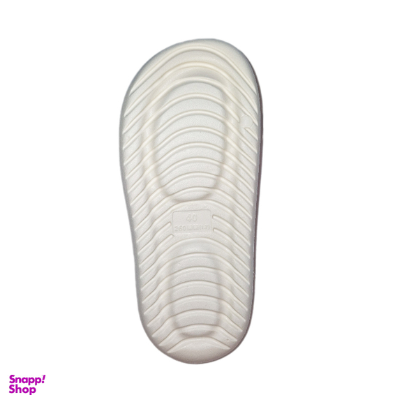 دمپایی زنانه مدل بيسکوئيتی رنگ سفید