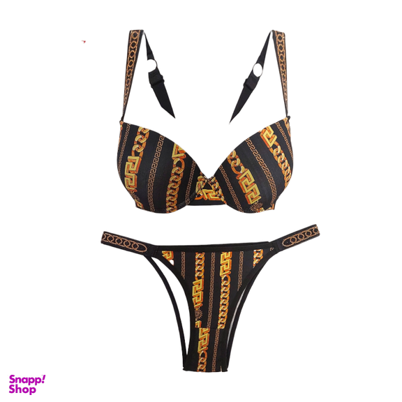 ست لباس زیر زنانه کد 45782 رنگ مشکی