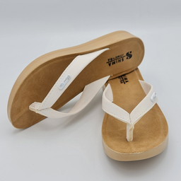 دمپایی زنانه شیما مدل جمیرا کد 074 رنگ سفید