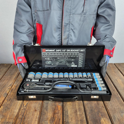 آچار بکس صنعتی اینتیمکث کد 4007 فشارقوی مجموعه 24 عددی