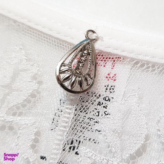 شورت زنانه لین مدل گیپوری کد 4681-717 رنگ سفید