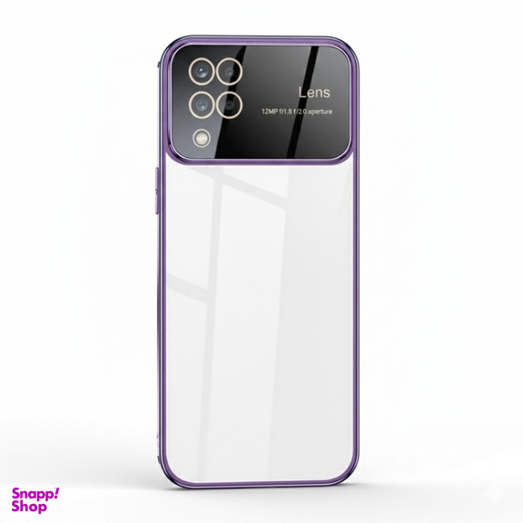 کاور گوشی موبایل مدل الکترو لنز شفاف مناسب سامسونگ Galaxy A12 4G / A12 5G / M12 / F12