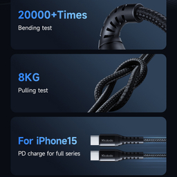 کابل تبدیل USB-C به USB-C مک دودو مدل CA-564 طول 1 متر