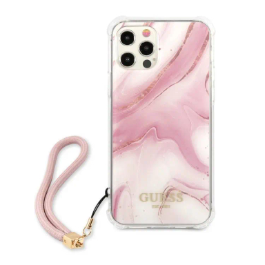 کاور موبایل گس مدل Marble مناسب اپل iphone 12/12 pro به همراه بند