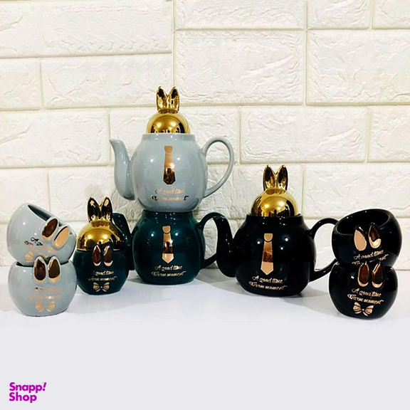 سرویس دو کاپ و قوری خرگوش کد 1102