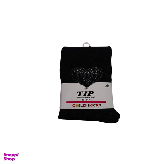 جوراب شلواری دخترانه تابش ایران پود مدل نخ پنبه طرح ghalb.meshki