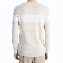 پلیور یقه گرد مردانه ال سی وایکیکی مدل اسلیم افکت