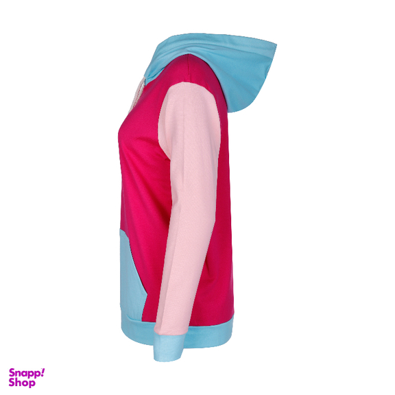 هودی اسپرت لوینت مدل کالرفول کد 6242 رنگ زمینه  سرخابی