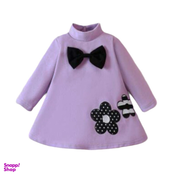 پیراهن نوزادی شین کد 5665 رنگ بنفش