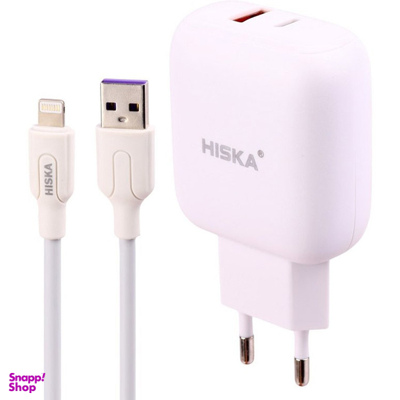 شارژر دیواری هیسکا مدل H-112PD به همراه کابل تبدیل Type-C