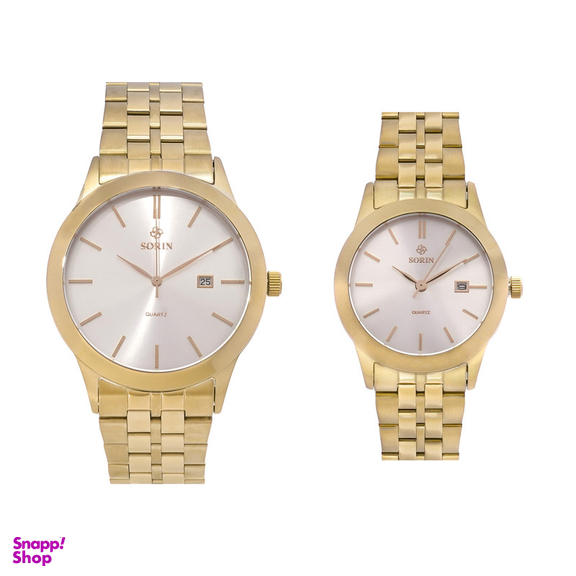 ست ساعت مچی عقربه ای زنانه و مردانه سورین مدل GL1069J-SG02S