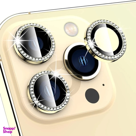 محافظ لنز دوربین گوشی موبایل نگین دار مدل 131 رینگی iPhone 13