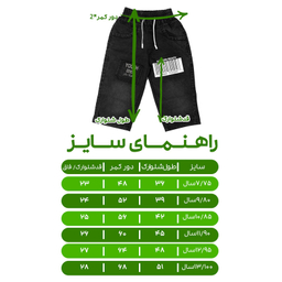 شلوارک پسرانه مدل جین جوان کد 1144