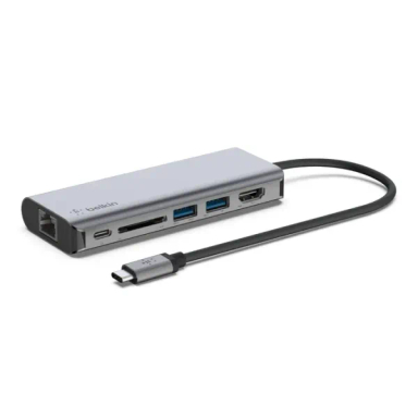 هاب USB بلکین مدل Connect USB-C 6in1 Multiport Adapter