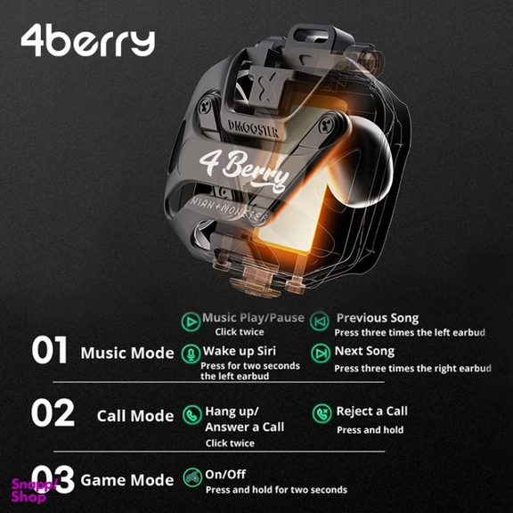 ایرفون بی سیم بلوتوثی فوربری مدل Dmooster D12