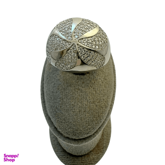 انگشتر نقره 925 عیار زنانه طرح نگین گل کد RNGF 1117