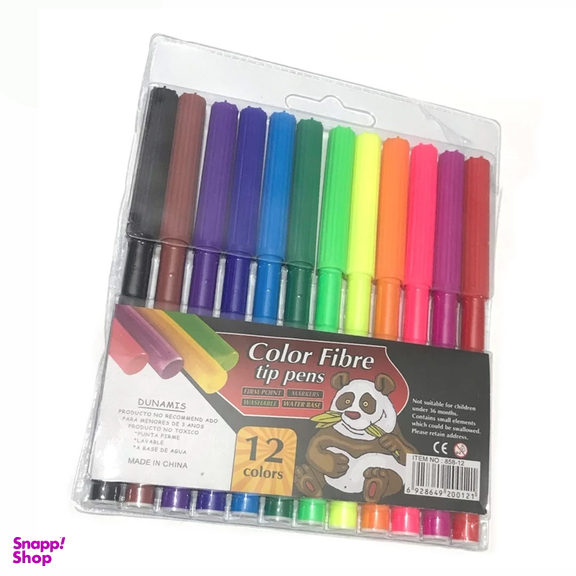 ماژیک رنگ آمیزی 12 رنگ مدل Tip Pens
