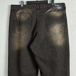 شلوار بگ سایز بزرگ طرح ZARA کد 3287 رنگ زغالی قهوه ای