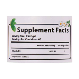 کپسول نرم ویتامین د3 2000 میلی گرم نورم لایف بسته 60 عددی