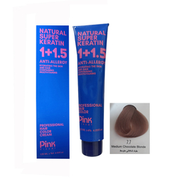 رنگ مو پینک ویژوال شماره 7.7 رنگ بلوند شکلاتی متوسط حجم 120 میلی لیتر