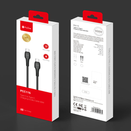کابل USB-C پرووان مدل PCC116 60W PD طول 1 متر