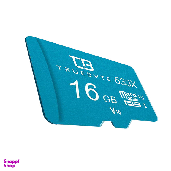 کارت حافظه MicroSDHC تروبایت مدل V10 کلاس 10 استاندارد UHS-I U1 سرعت 95MBPS ظرفیت 16 گیگابایت به همراه آداپتور SD و کارت‌خوان