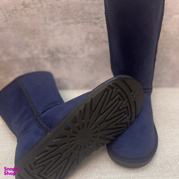 بوت زنانه طرح آگ کد A12 رنگ سرمه ای