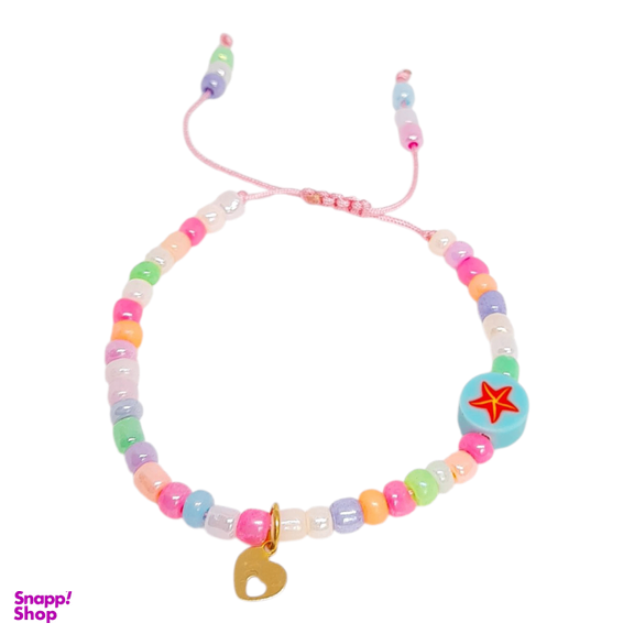 دستبند طلا 18 عیار دخترانه مدل رنگین کمان کد 473269