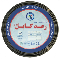 کابل برق 2×1.5 رعد کابل کرمان مدل افشان طول 5 متر