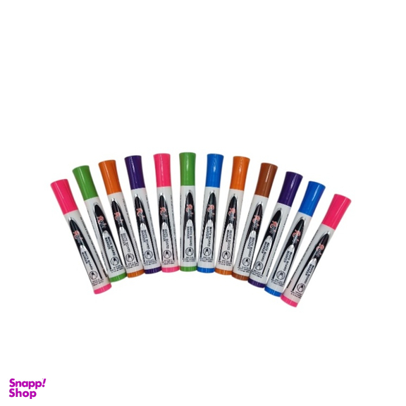 ماژیک وایت برد رنگی Rain مدل R-105A بسته 12 عددی