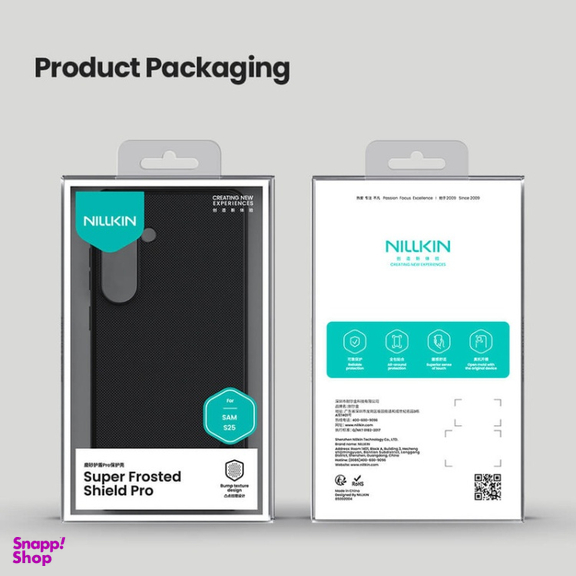 کاور نیلکین مدل Super Frosted Shield Pro مناسب گوشی موبایل سامسونگ Galaxy S25