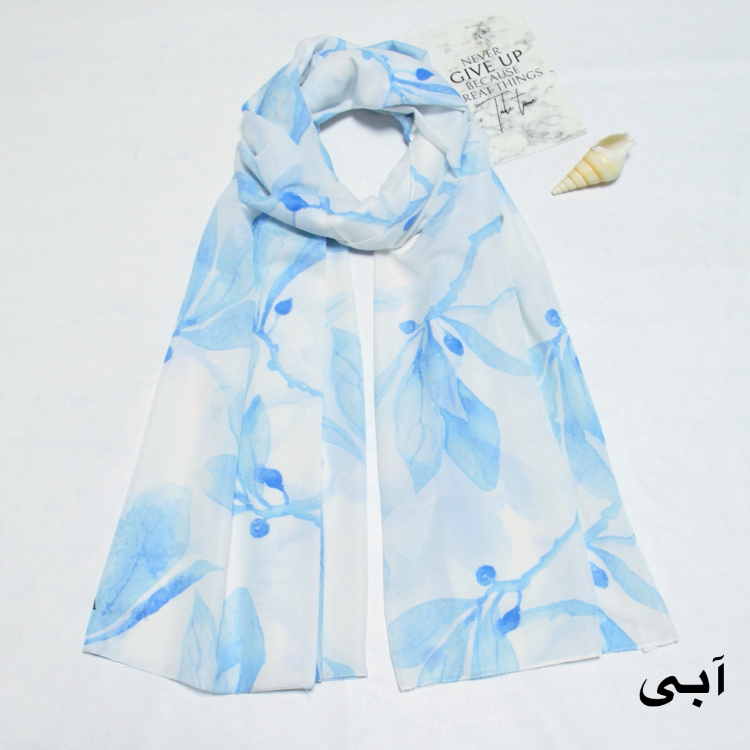 شال زنانه طرح آبرنگی کد ANA10000