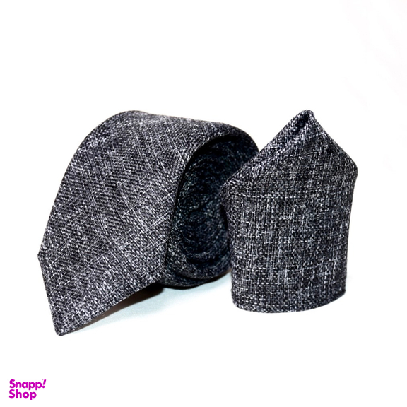 ست کراوات و دستمال جیب مردانه آیکت مدل محو