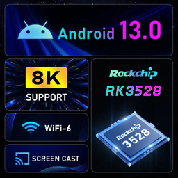 اندروید باکس اچ 96 مدل Max RK3528 4/32GB