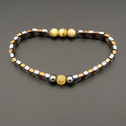 دستبند طلا 18 عیار مردانه کاپانی مدل kb028