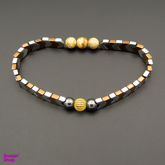 دستبند طلا 18 عیار مردانه کاپانی مدل kb028