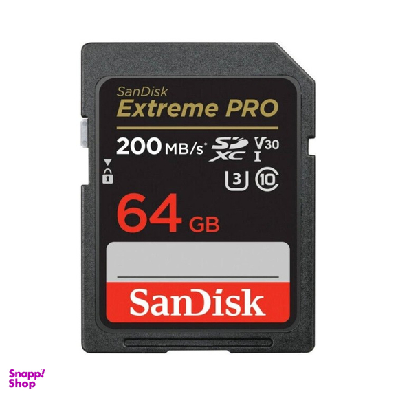 کارت حافظه سن دیسک MicroSDHC مدل Extreme PRO SDX UHS-I SPEED 200MB ظرفیت 64 گیگابایت