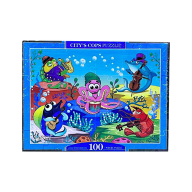 پازل 100 قطعه فنسی طرح حیوانات دریایی