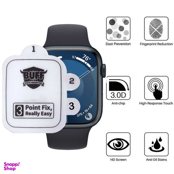 محافظ صفحه نمایش بوف مدل Silicone-Pro مناسب برای اپل واچ 45 میلی متری سری 9 / 8 / 7