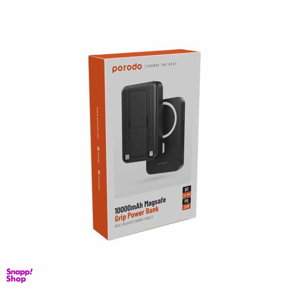 پاوربانک 22.5 وات پرودو مدل Grip ظرفیت 10000 میلی‌ آمپر ساعت
